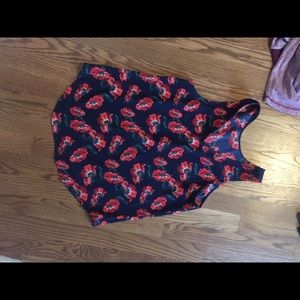 Women’s floral tank top blouse